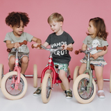 Trybike| Vintage Green 2-In-1 Trybike - Cream Tyres & Chrome
