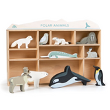 Tender Leaf | Polar Animals Display Shelf Set