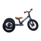 Trybike| Vintage Grey 2-In-1 Trybike - Black Tyres & Black Ring