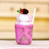 Tara Treasures | Felt Strawberry Milkshake