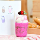 Tara Treasures | Felt Strawberry Milkshake