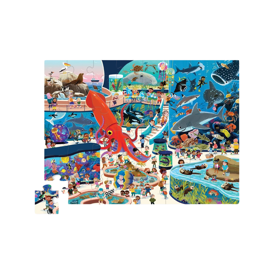 Crocodile Creek Puzzle - 48pc Day At The Aquarium main image 1